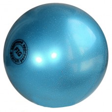 Мяч для художественной гимнастики 16 см Metallic-Glitter Light Blue T0291
