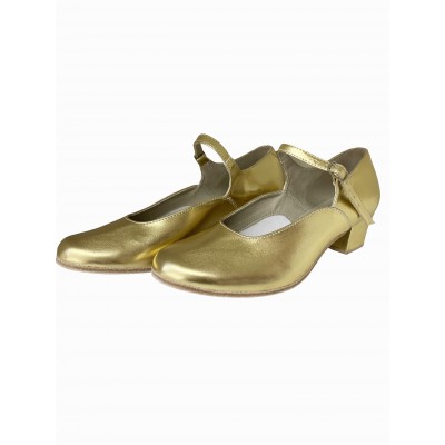 Туфли народные Танго 1968 Обтяжной каблук золото