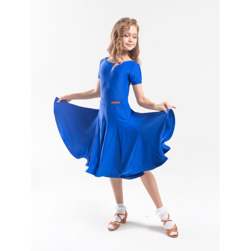 Рейтинговое платье для бальных танцев из сатин-вельвета