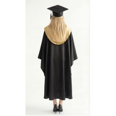 Мантия выпускника с золотым воротником