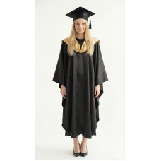 Мантия выпускника с золотым воротником