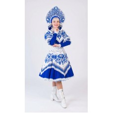 Народный синий костюм