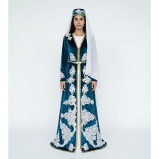 Синий женский костюм